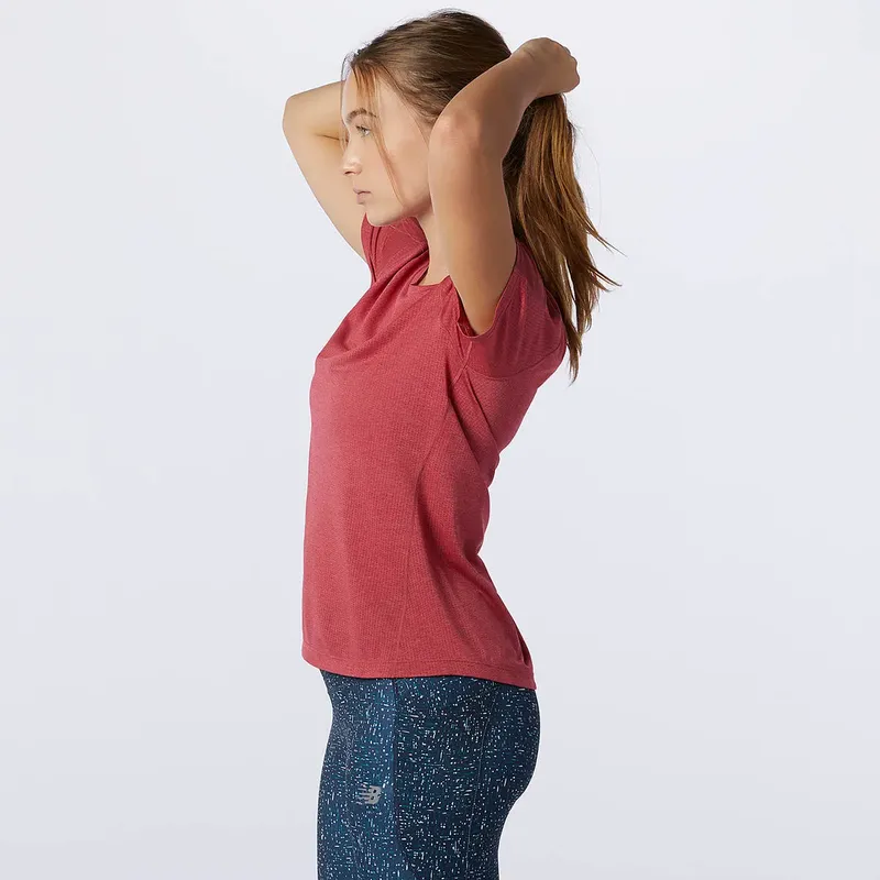 New Balance Womens Impact Run Short Sleeve T-Shirt-2