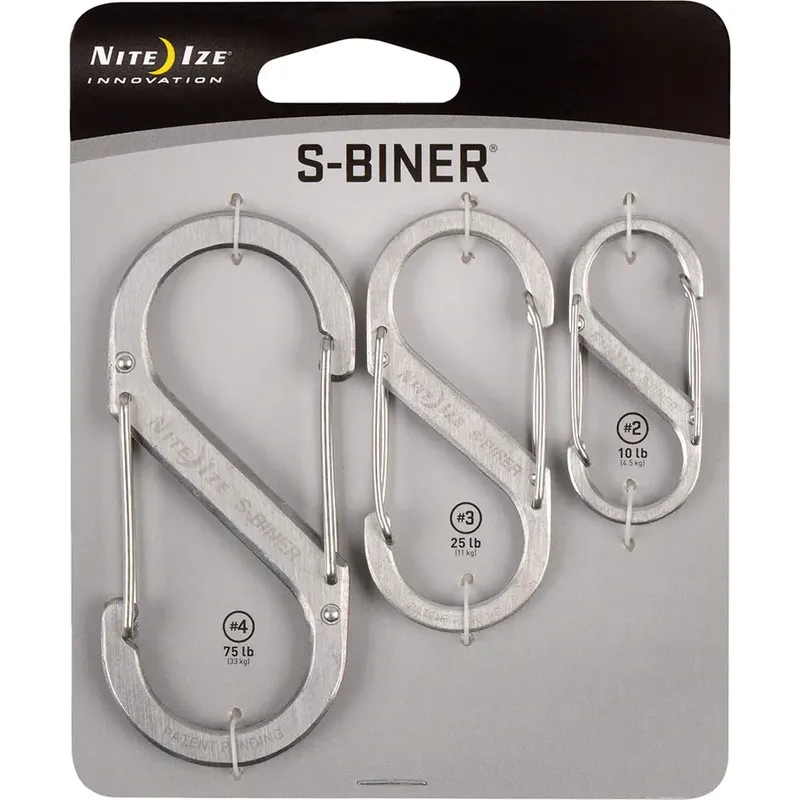 Nite Ize S-Biner Steel Double Gated Carabiner - Triple Pack-2