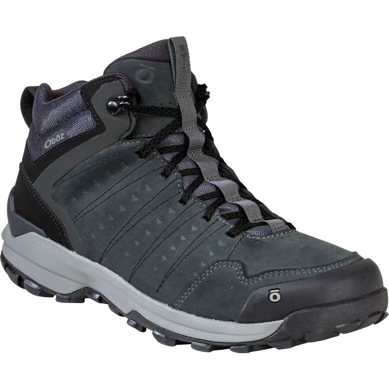 Oboz Mens Sypes Mid Leather BDRY Hiking Boots OutdoorGB