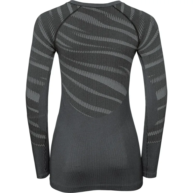 Odlo Ladies Performance Blackcomb SUW Long Sleeve Crew Neck Top-2