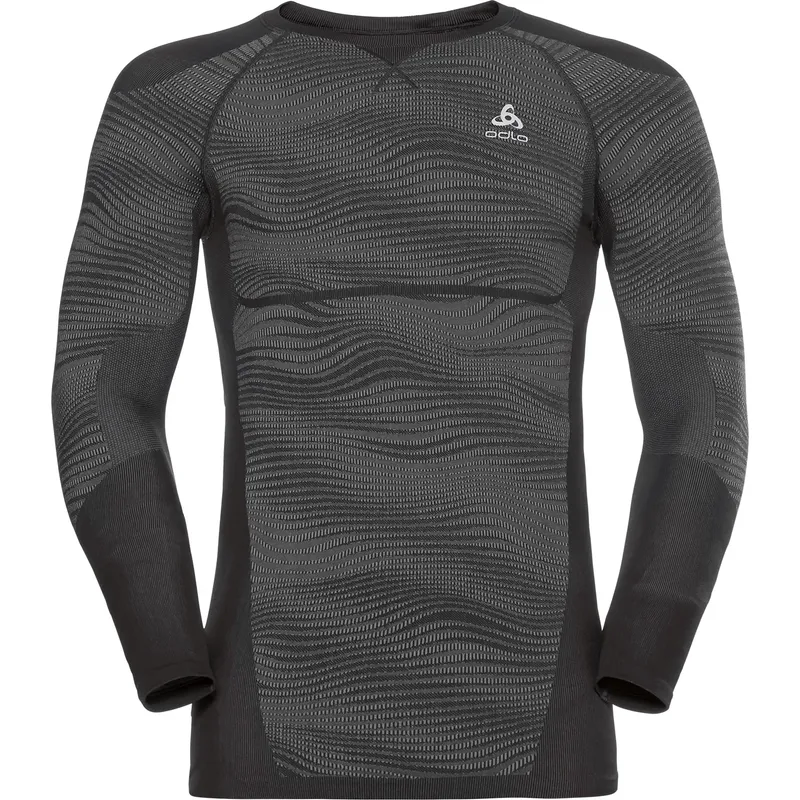 Odlo Mens Performance Blackcomb SUW Long Sleeve Crew Neck Top-3