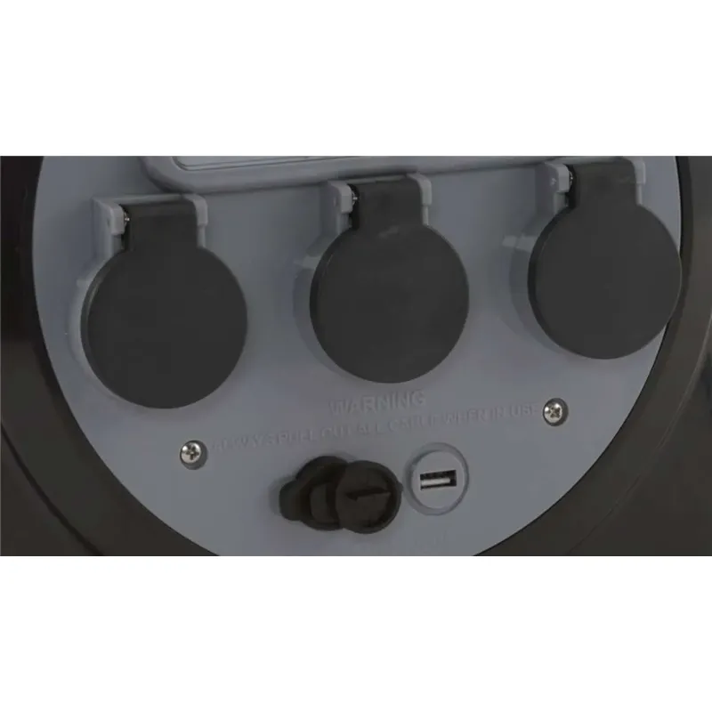 Outwell Mensa 15m Mains 3-Way Roller Kit with USB Ports and Light-3