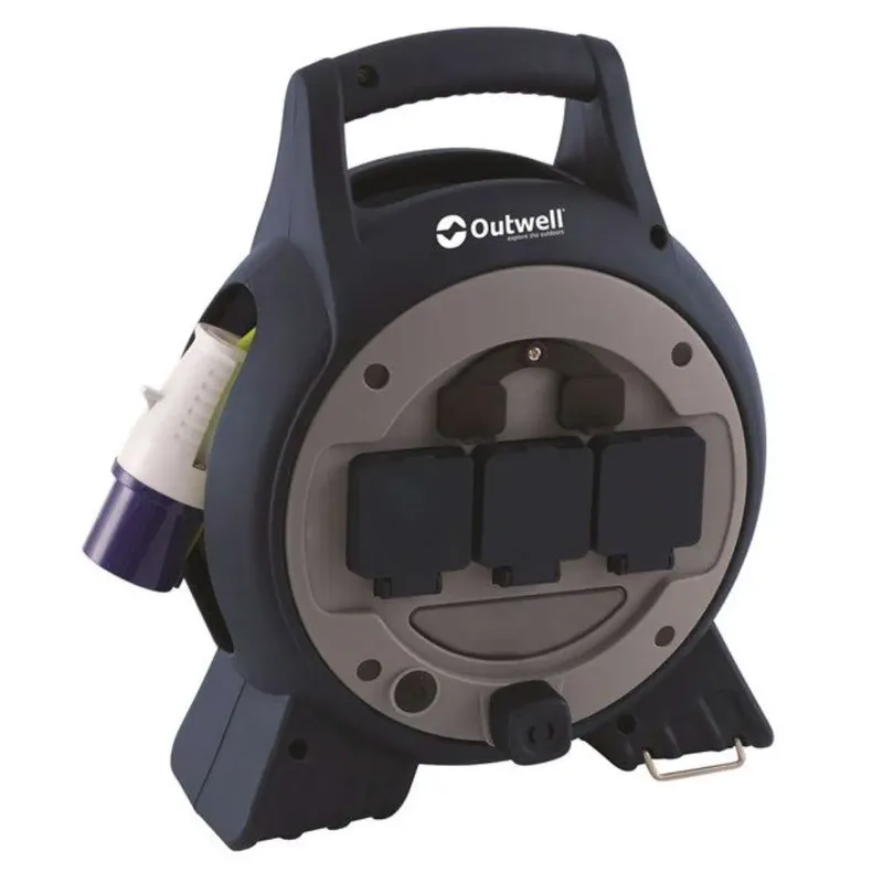 Outwell Mensa 15m Mains 3-Way Roller Kit with USB Ports and Light-4