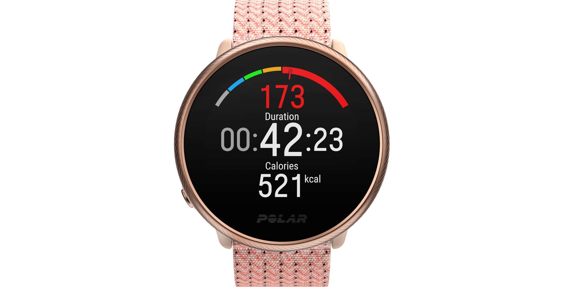 polar ignite rose gold