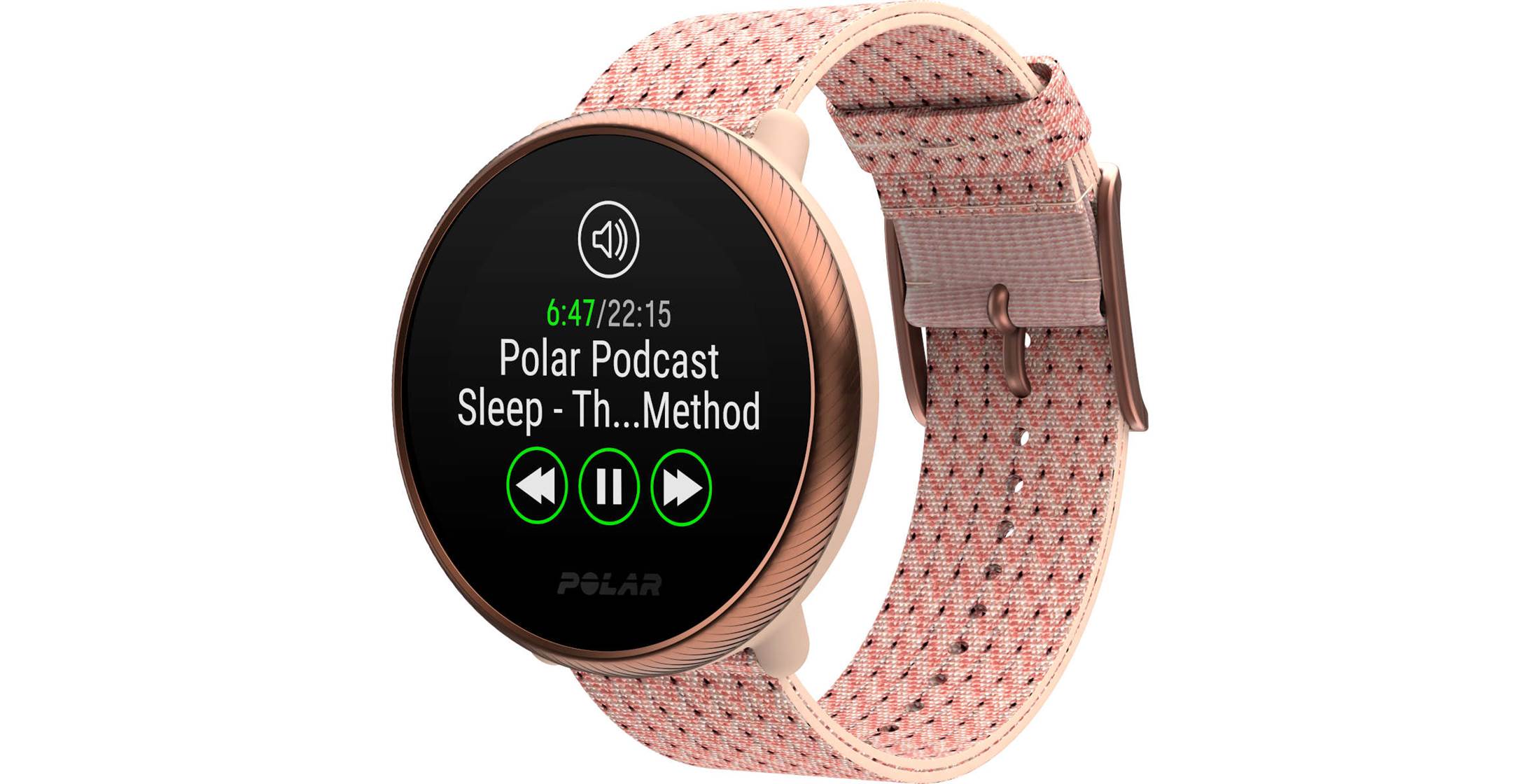 polar ignite rose gold