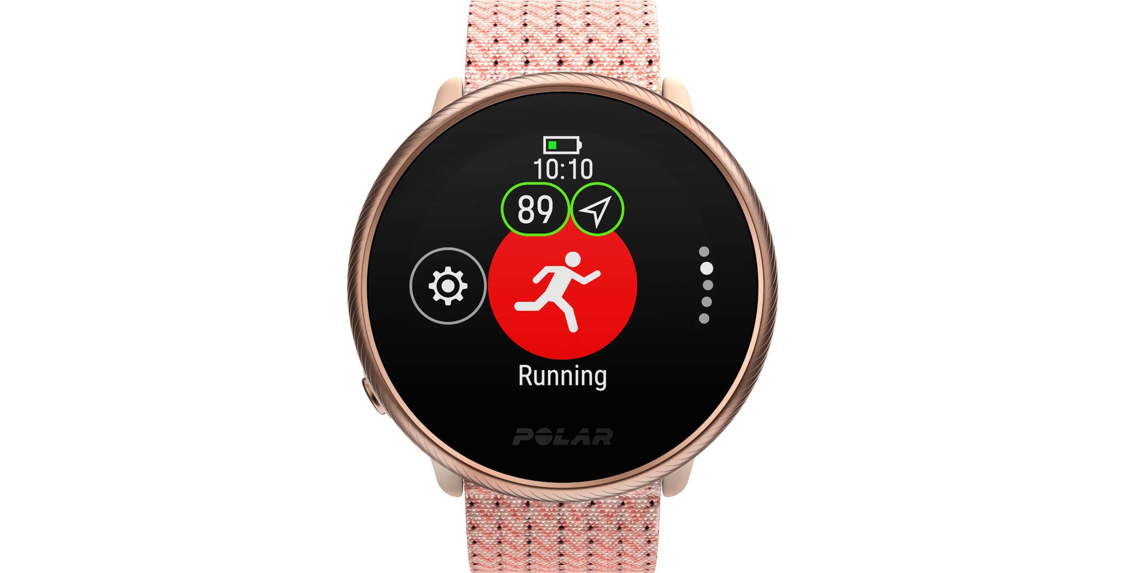 polar ignite rose gold