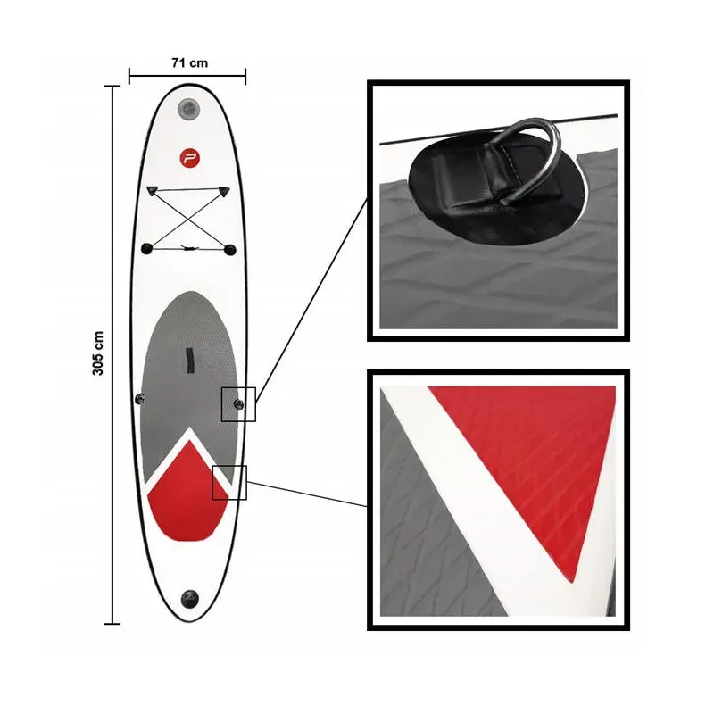 Pure2Improve Pure4Fun Basic Stand-Up Paddle Board SUP 305-4