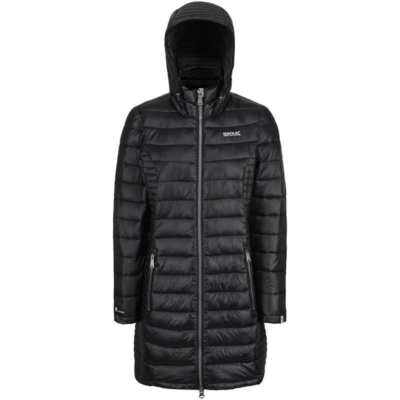 Regatta Womens Andel Long Hooded Jacket-1