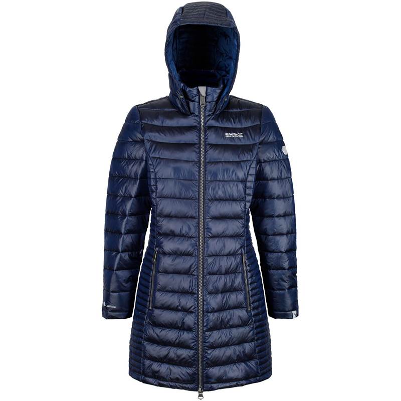 Regatta Womens Andel Long Hooded Jacket-3