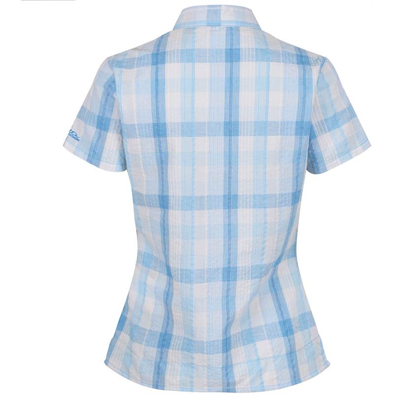 Regatta Womens Jenna II Coolweave Cotton Checked Short Sleeve Shirt-4