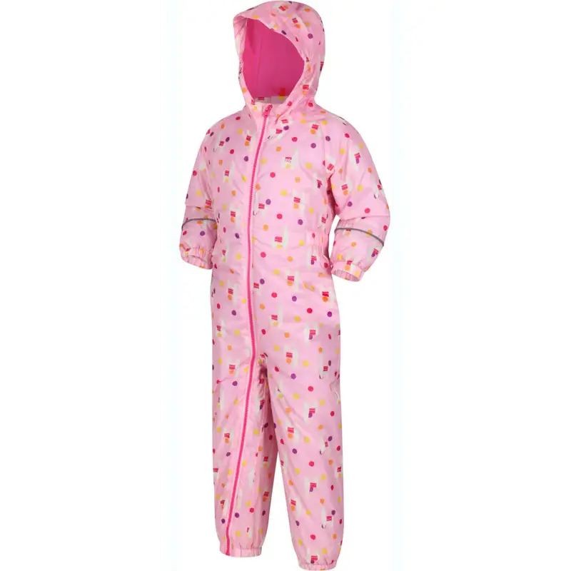 Regatta Kids Printed Splat II Waterproof Puddle Suit-2
