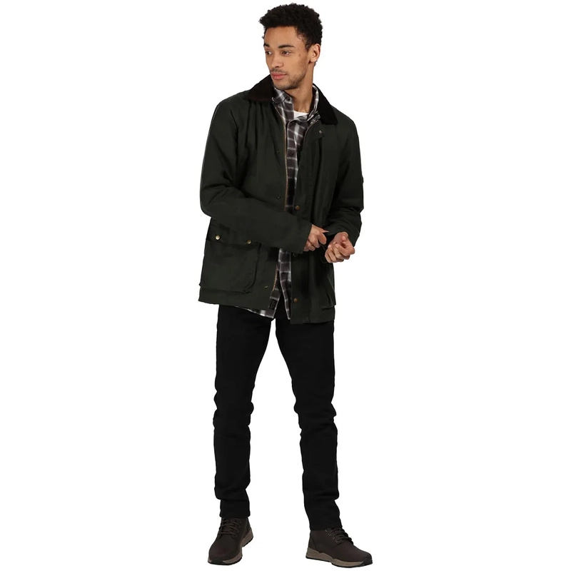 Regatta Mens Country Wax Jacket-5