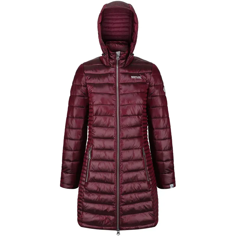 Regatta Womens Andel Long Hooded Jacket-5
