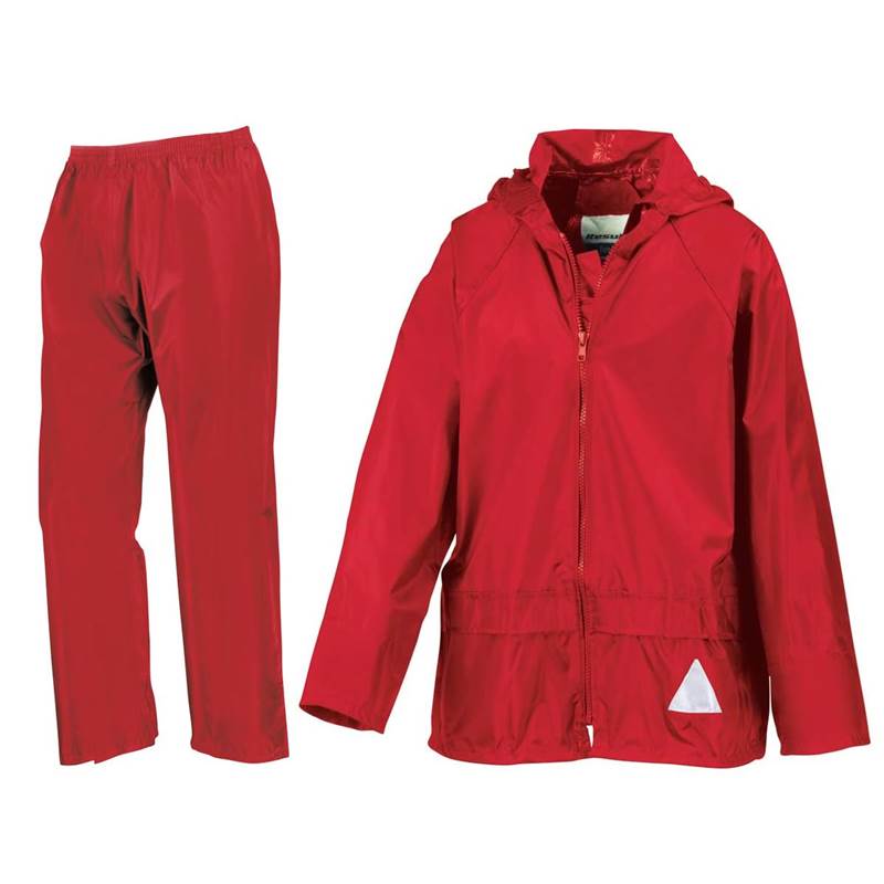 Result Junior Waterproof Jacket and Trouser Suit R95J-1
