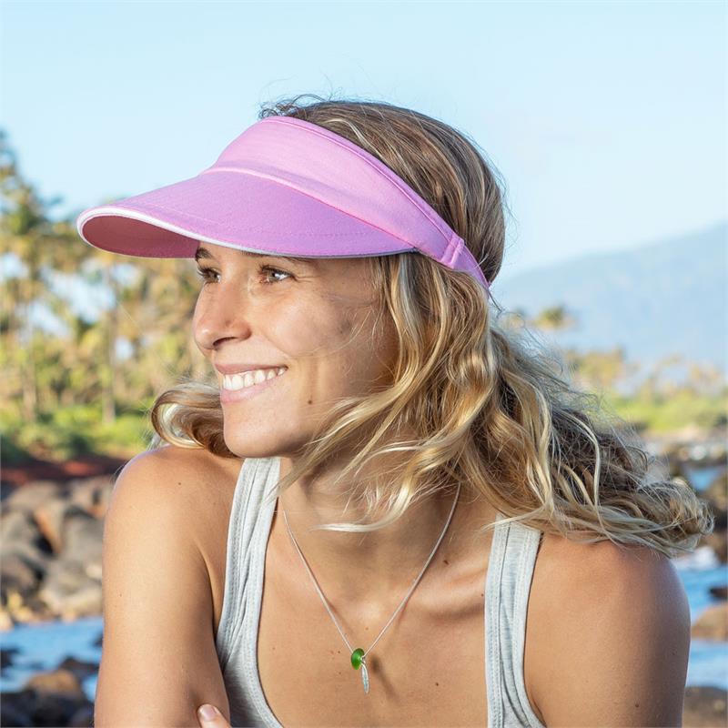 Spiro Unisex Herringbone Sun Visor with Sandwich Peak RC048X-4