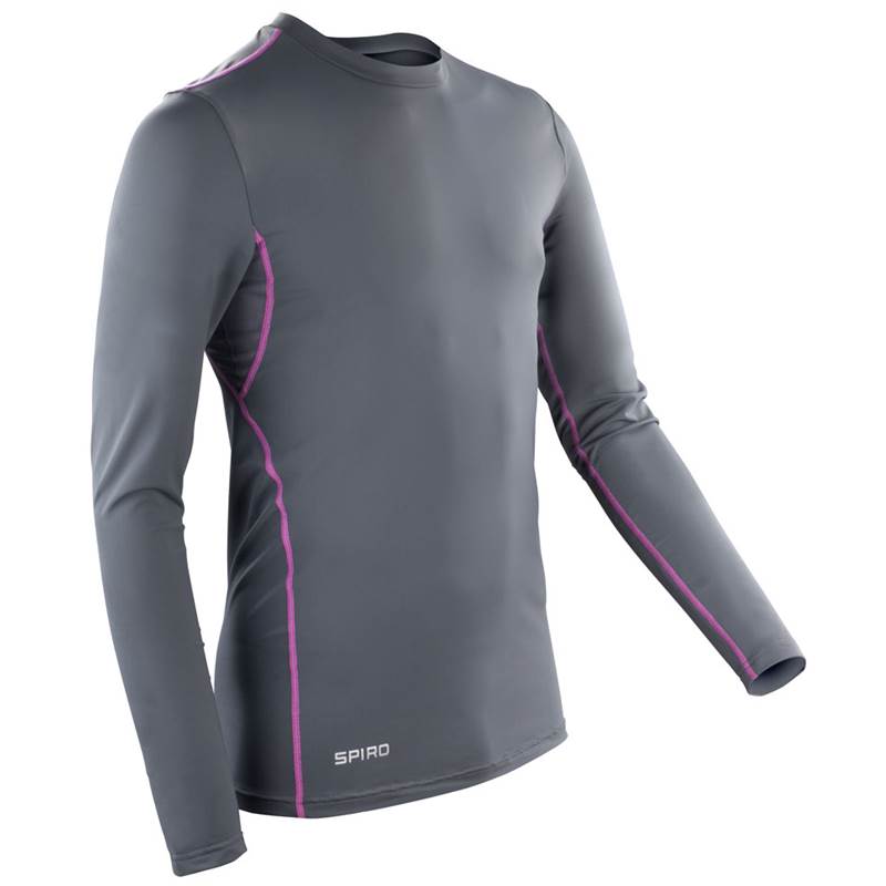 Spiro Unisex Compression Bodyfit Long Sleeve Base Layer S252X-3