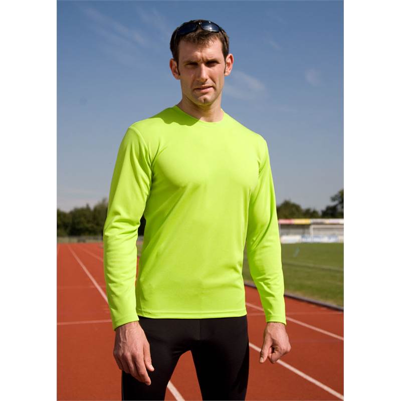 Spiro Mens Quick Dry Long Sleeve T-Shirt S254M-2