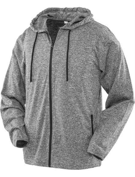 Spiro Fitness Mens Hooded Tee Jacket S277M