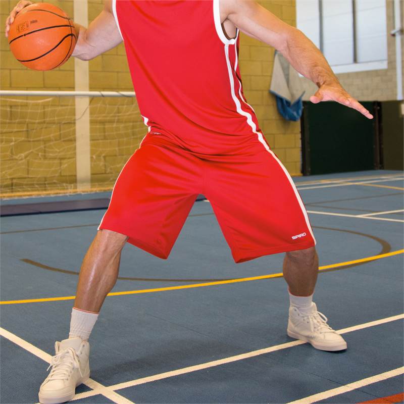Spiro Mens Basketball Quick Dry Shorts S279M-3