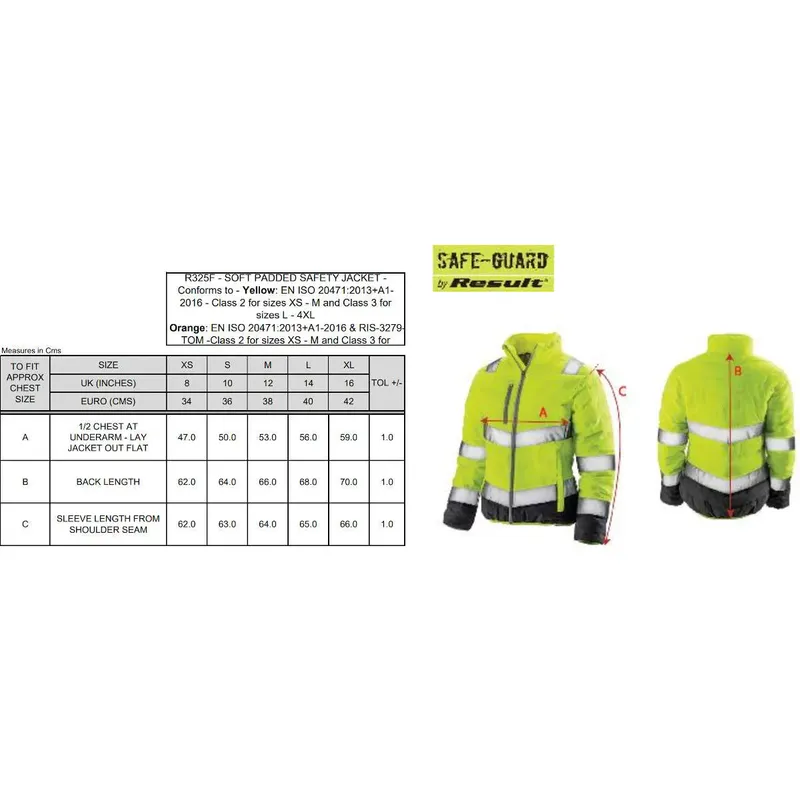 Result Safeguard Womens Soft Padded Safety Jacket R325F-4