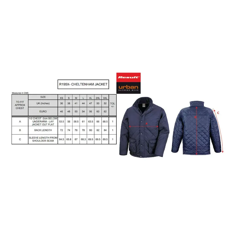 Result Urban Cheltenham Unisex Jacket R195X-2