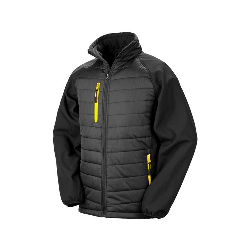 Result Black Padded Compass Softshell Jacket R237X-3