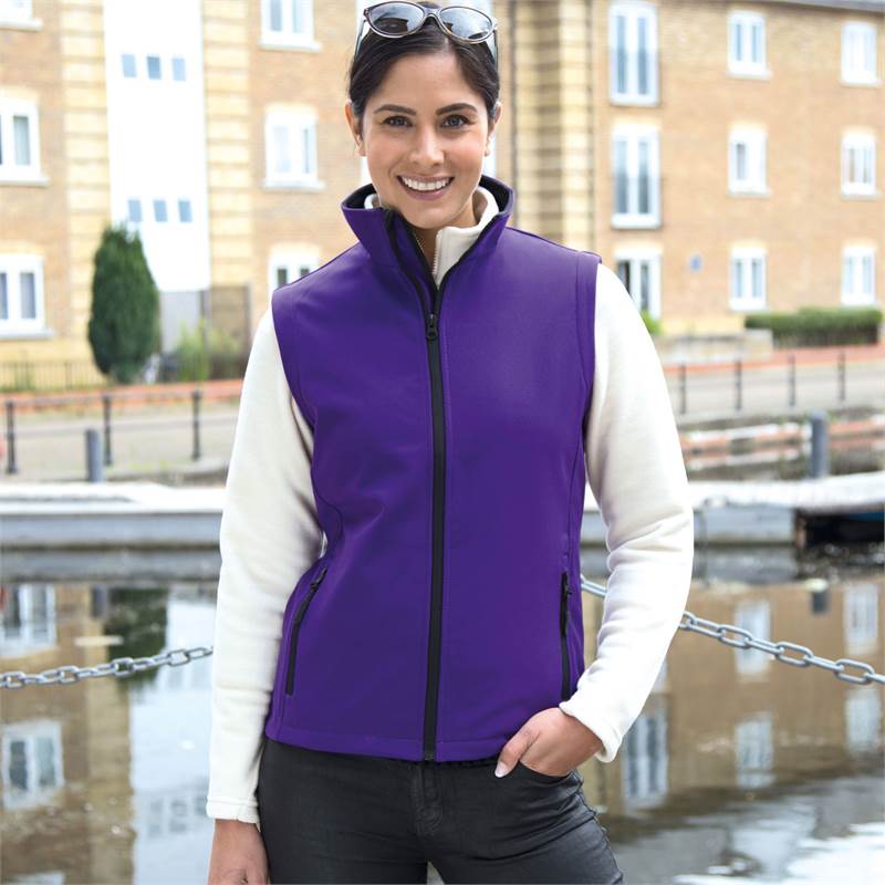 Result Womens Printable Softshell Bodywarmer R232F-4