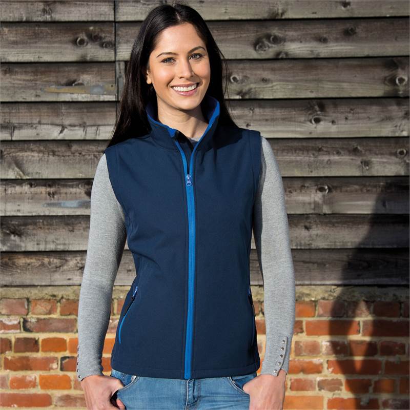 Result Womens Printable Softshell Bodywarmer R232F-2