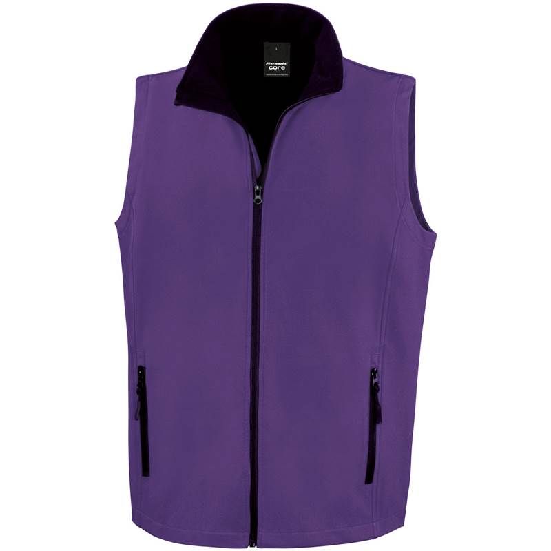 Result Mens Printable Softshell Bodywarmer R232M-1