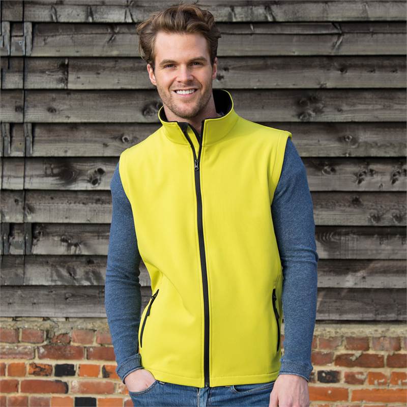 Result Mens Printable Softshell Bodywarmer R232M-2