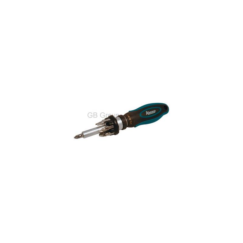 Kamasa 7-Bit Compact Ratchet Screwdriver-1
