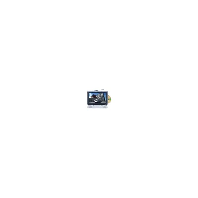 August 11-inch Analogue/Digital  TV + DVD Player (Silver)-2