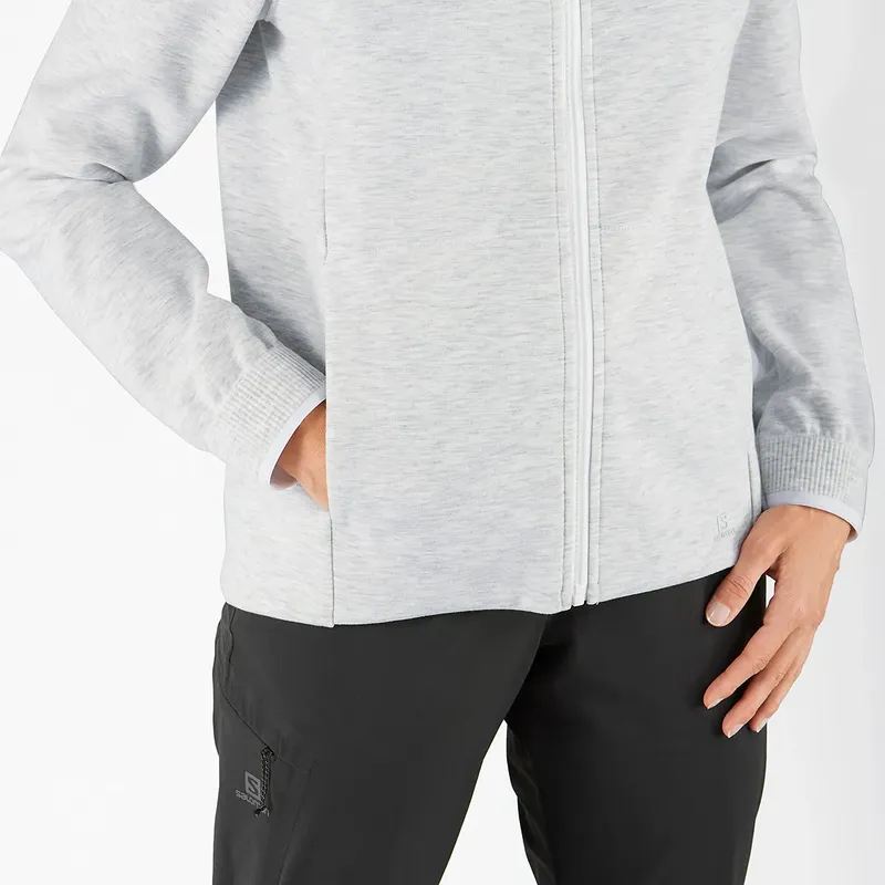 Salomon Women Comet Midlayer Full Zip Hooded Jacket-5