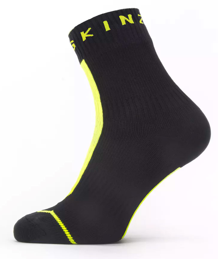 Neon Yellow SealSkinz Super Thin Pro Ankle Hydrostop Socks 