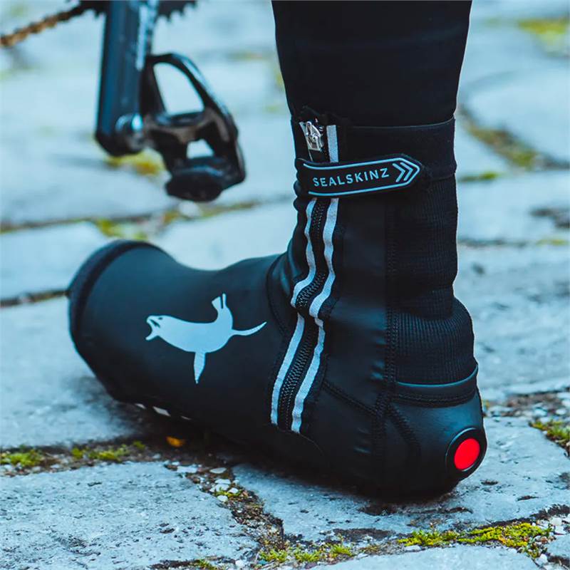 Sealskinz All Weather LED Open Sole Cycle Overshoes-5