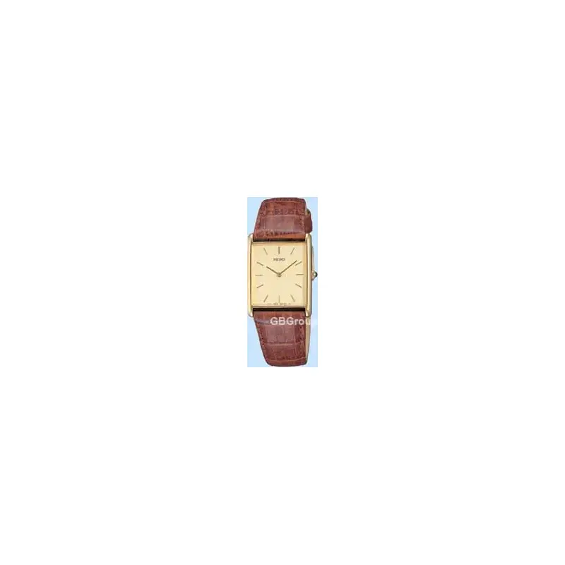 Seiko Gents Oblong Leather Strap Watch Sfp992-2