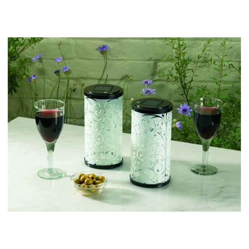 Solar Powered Garden Lanterns Twin Pack-3