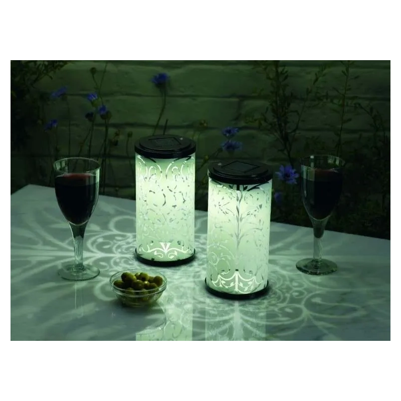 Solar Powered Garden Lanterns Twin Pack-4