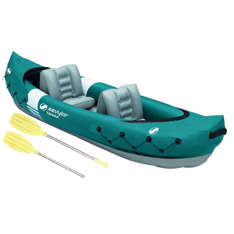Sevylor Tahaa 2 Person Inflatable Kayak Kit with Split Paddle-1