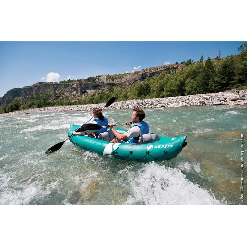 Sevylor Tahaa 2 Person Inflatable Kayak Kit with Split Paddle-3