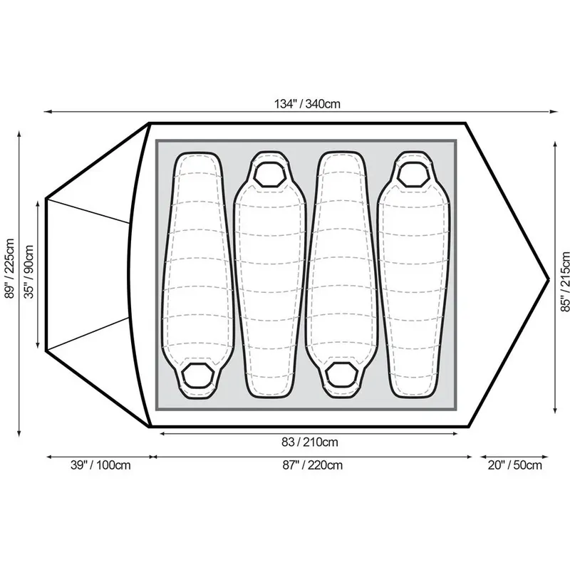Snugpak The Cave 4-Person 4-Season Tent-5
