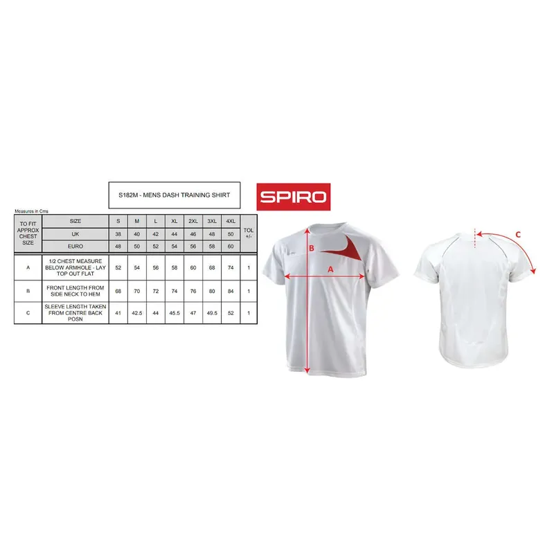 Spiro Dash Mens Training Shirt S182M-4