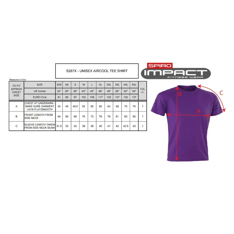 Spiro Impact Performance Aircool Tee S287X-4