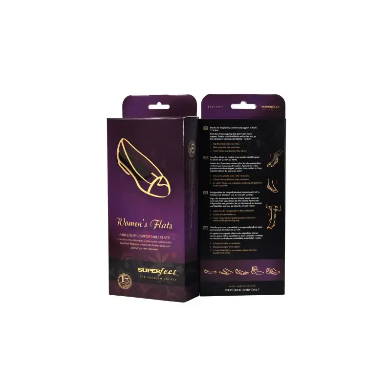 Superfeet Easyfit Womens 3/4 Insoles-3