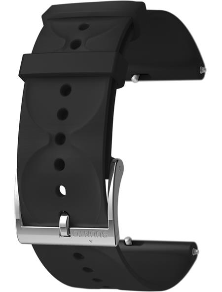 Suunto 20mm Urban 1 Silicone Black/Steel Strap S