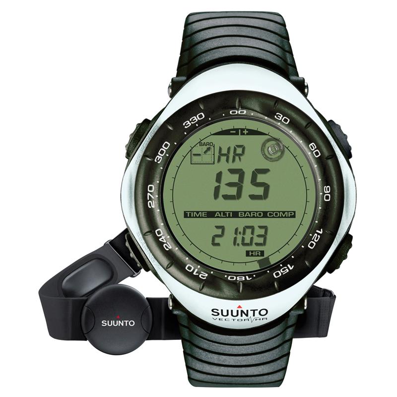 Suunto Vector HR Heart Rate Monitor Watch - Black Negative Face-5