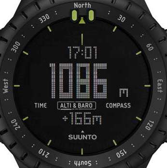 Suunto Altimeter Display