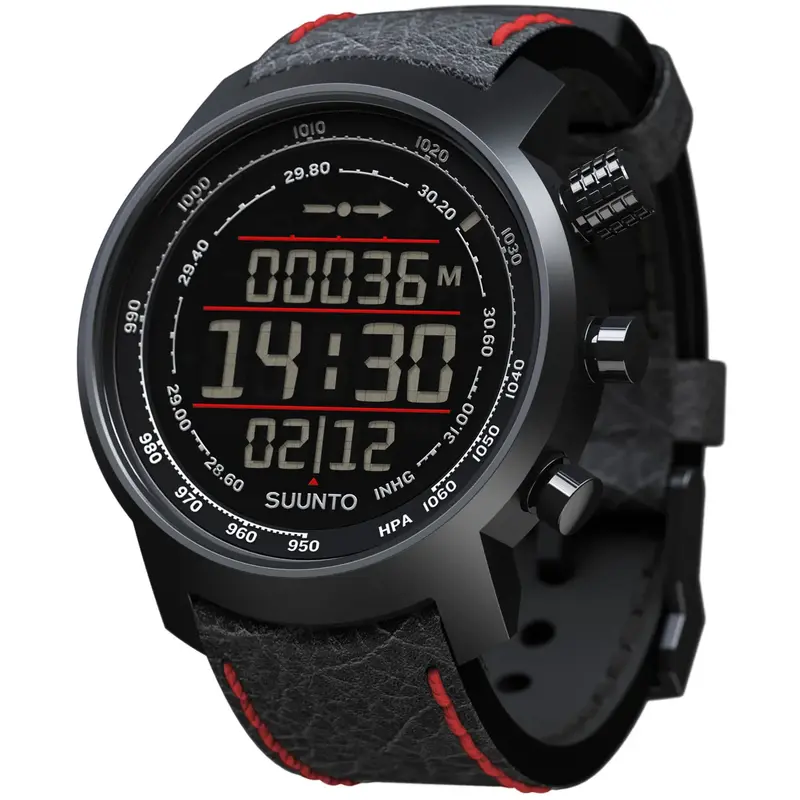 Suunto Elementum Terra Black/Red Leather Watch-3
