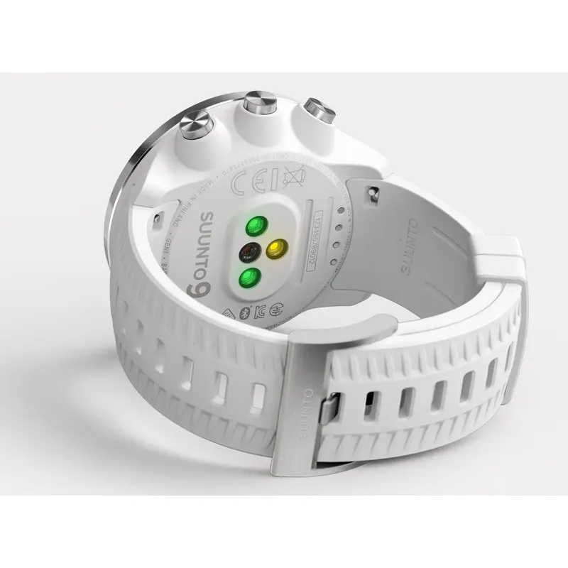 Suunto 9 Baro White GPS Multisport Watch with HR Belt-5