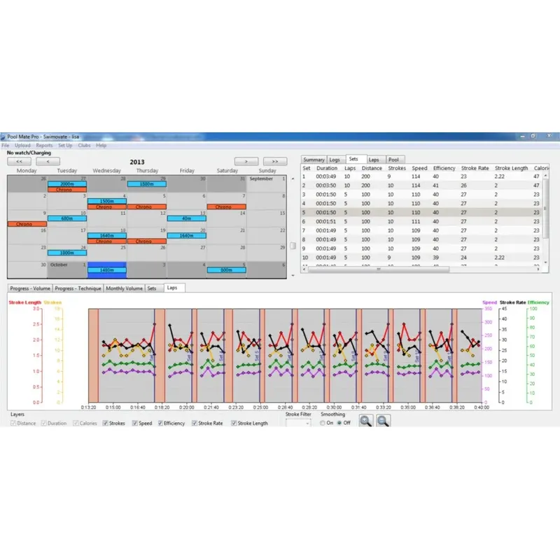 Swimovate Poolmate Live Swim Training Watch-3
